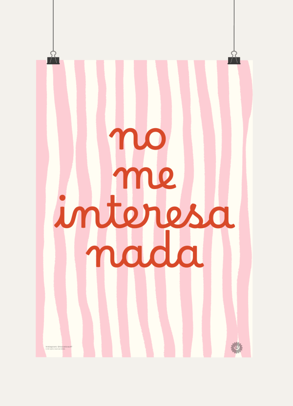 No me interesa nada