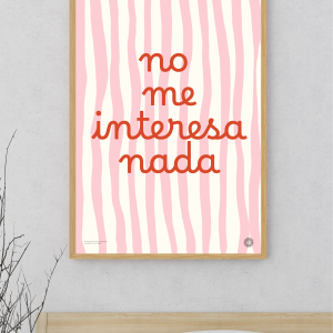 No me interesa nada