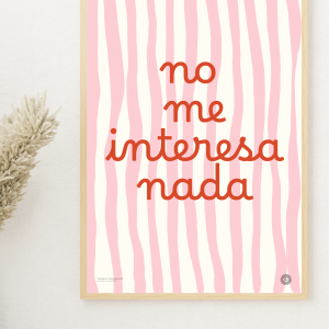 No me interesa nada