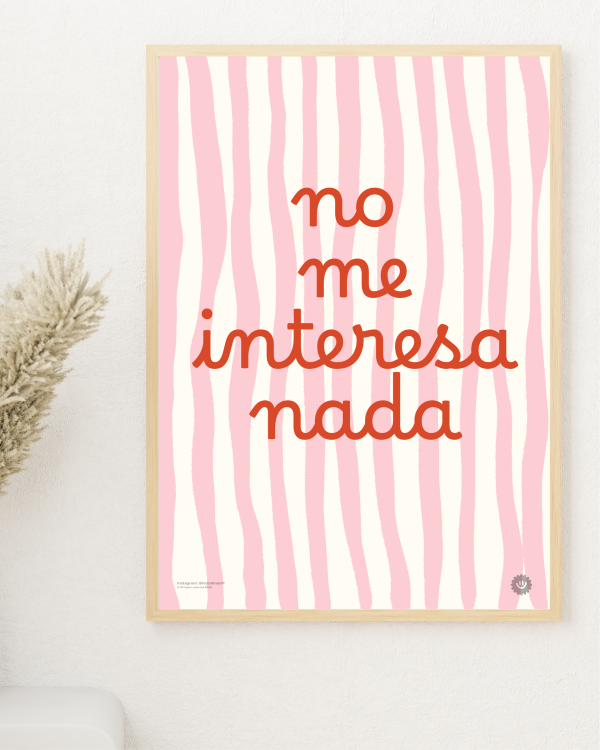 No me interesa nada