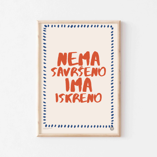Nema savršeno ima iskreno poster
